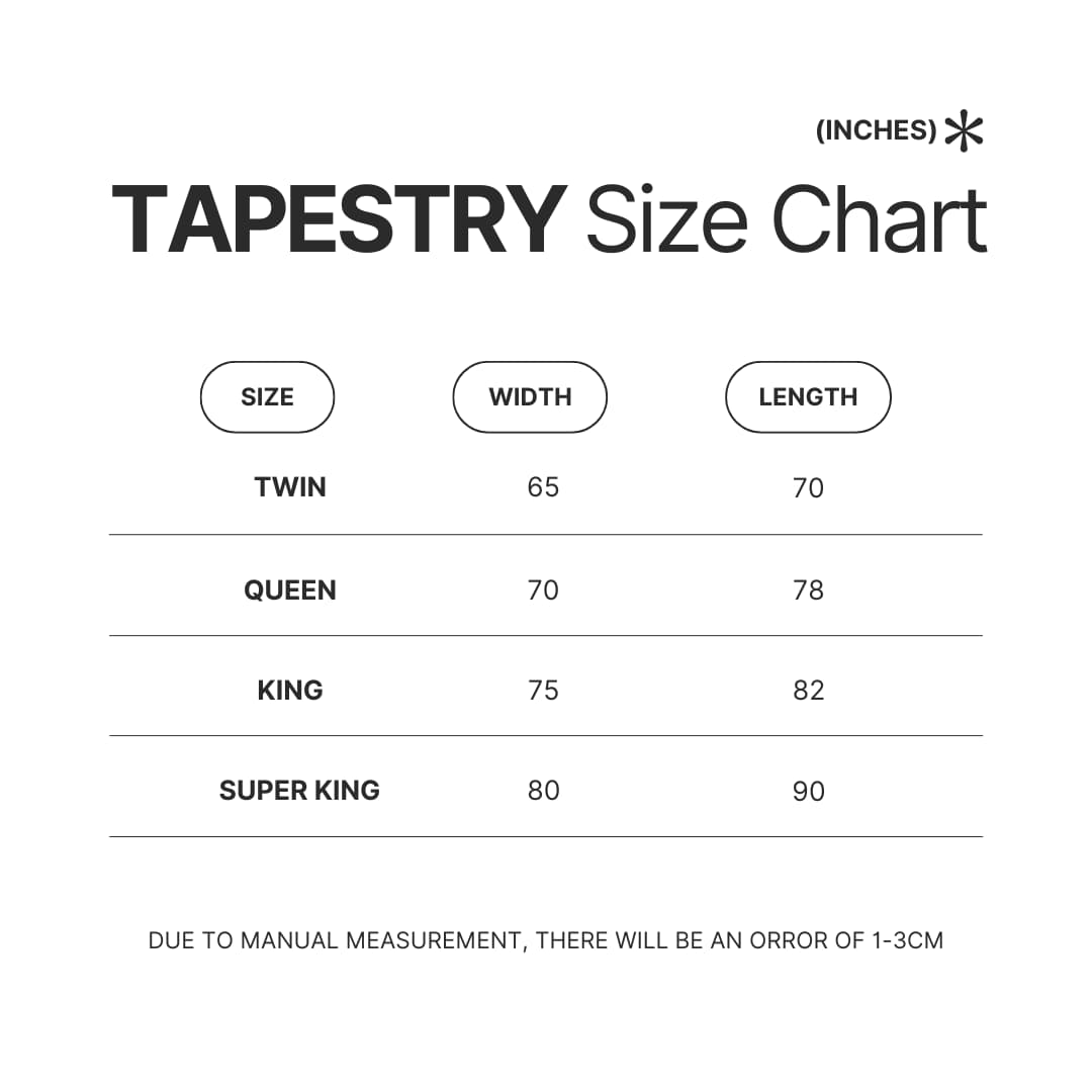 Tapestry Size Chart - Berserk EU Store