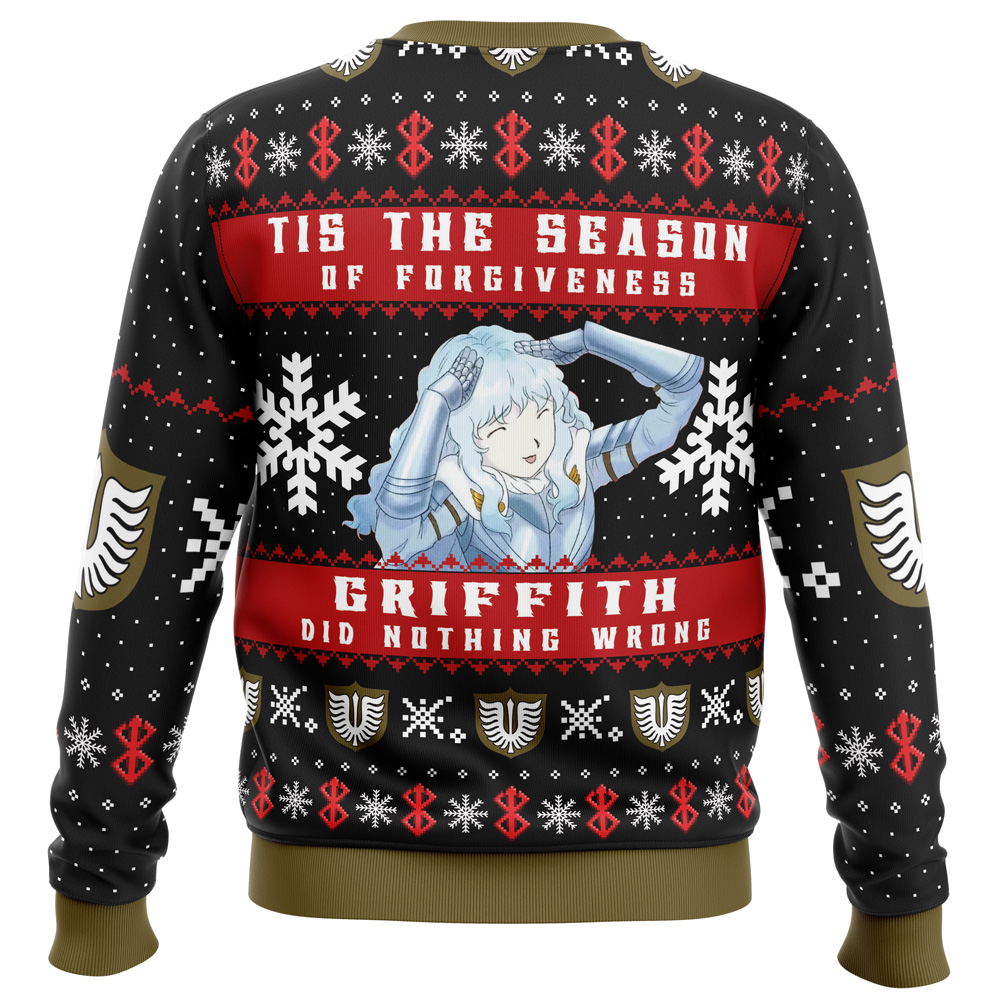 Griffith-Did-Nothing-Wrong-Berserk_Ugly-Christmas-Sweater-BACK-mockup Griffith Did Nothing Wrong Berserk Ugly Christmas Sweater BACK mockup - Berserk EU Store