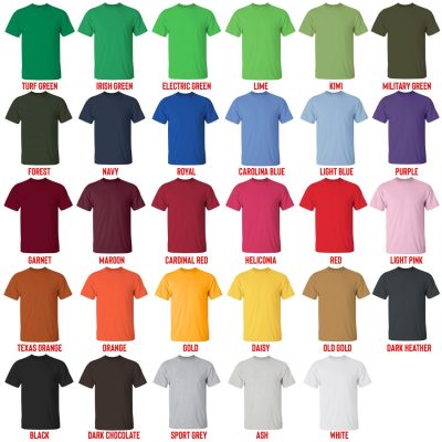 t shirt color chart - Berserk EU Store