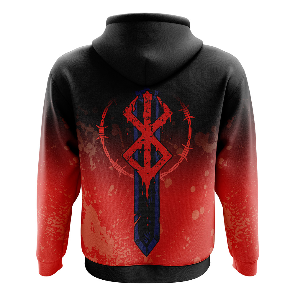 Struggler-Berserk_Zip-Hoodie-Jacket-BACK-mockup Struggler Berserk Zip Hoodie Jacket BACK mockup - Berserk EU Store